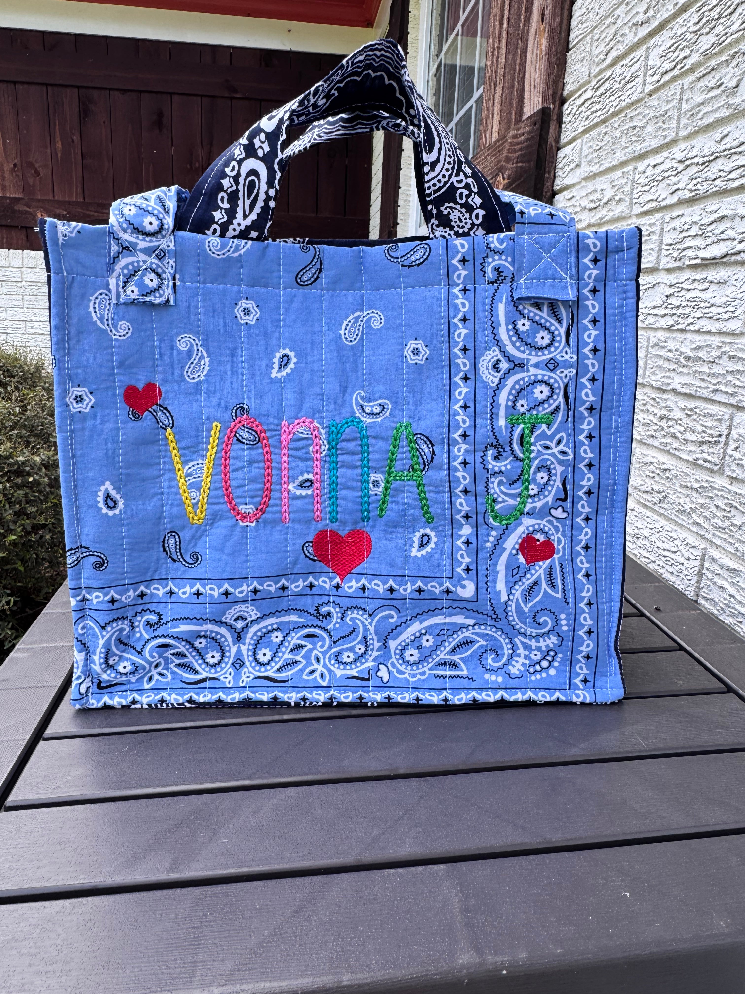 Handmade tote bag